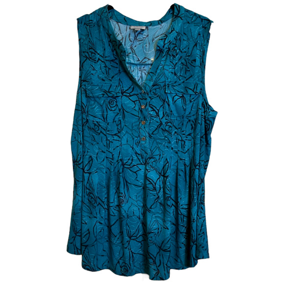 Avenue Tops - 02] AVENUE 18/20 2X Green Tank Top